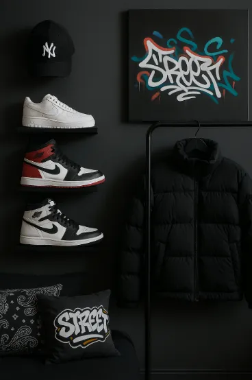 Inred med streetwear som konst